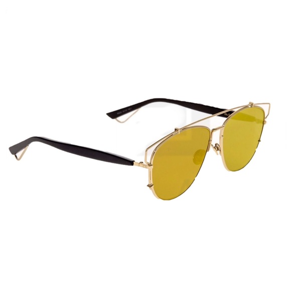 CHRISTIAN DIOR Technologic Sunglasses Gold Orange - Picture 12 of 16